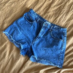 Cotton On High Rise Mom Denim Shorts size 10